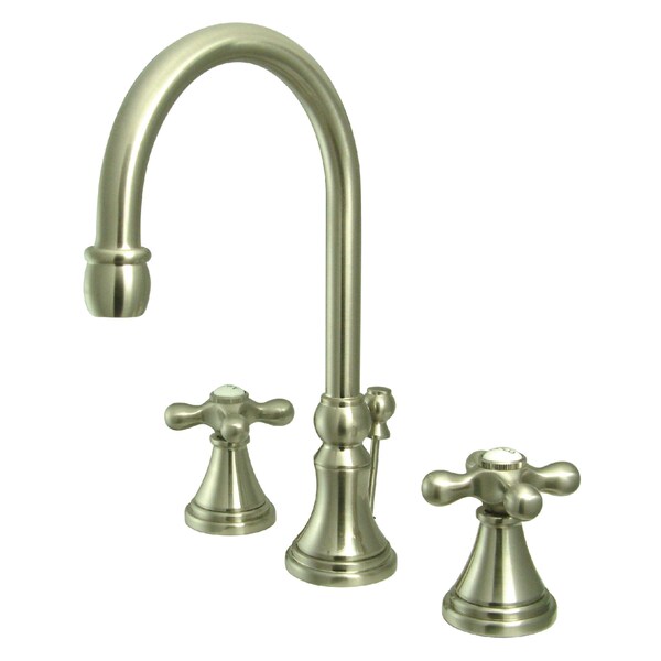 Kingston Brass 8" Widespread Bathroom Faucet, Brushed Nickel KS2988AX - main